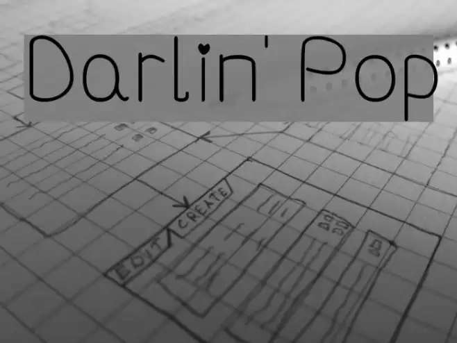 Darlin' Pop Font examples