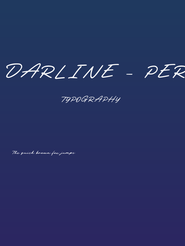 Darline - Personal Use Poster