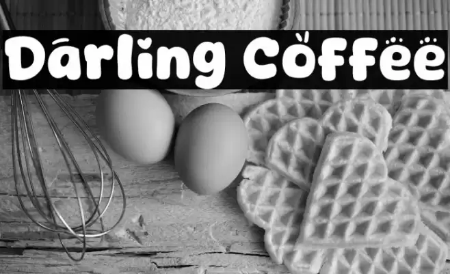Darling Coffee Caratteri examples