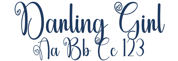 Darling Girl Font Preview