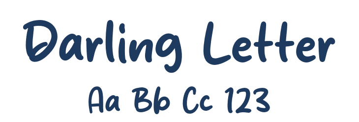 Darling Letter Font Preview