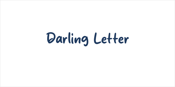 Darling Letter Logo