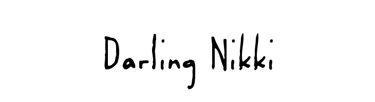 Darling Nikki  les polices de caractères gratuit tlcharger
