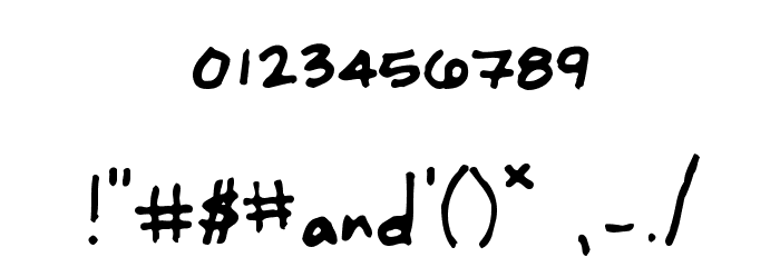 Darling Nikki Font OTHER CHARS