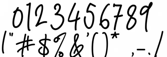 Darling Suttine Font OTHER CHARS