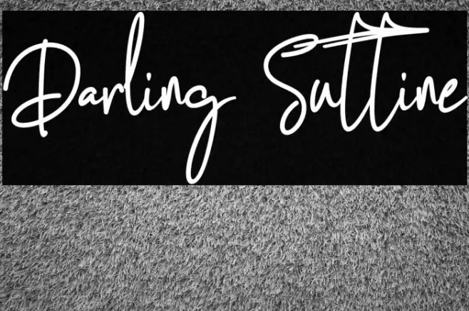 Darling Suttine Font examples