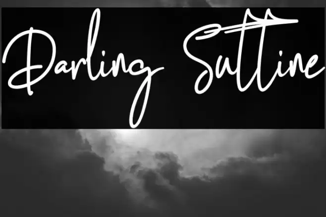 Darling Suttine Font examples