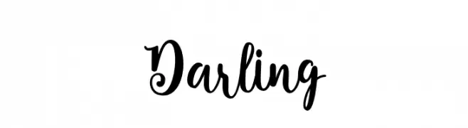 Darling  Frei Schriftart Herunterladen