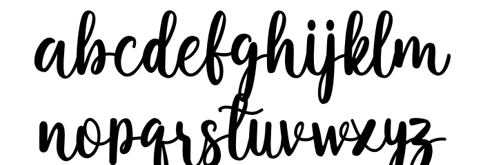Darling Font LOWERCASE