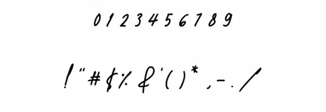 Darlington Demo Font OTHER CHARS