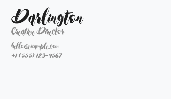 Darlington Business Card