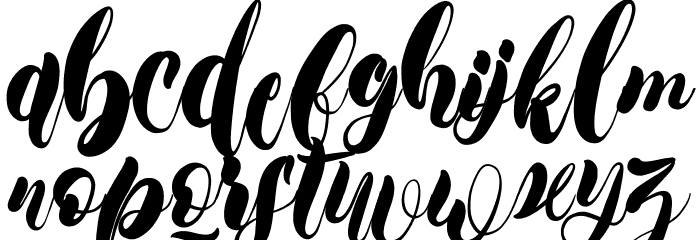 Darlington Font LOWERCASE
