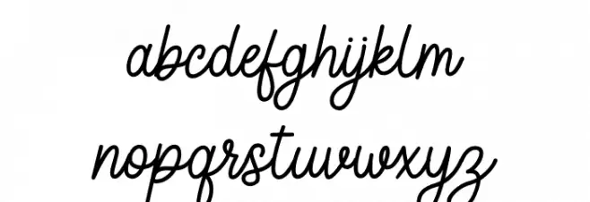 Darlington Schriftart Kleinbuchstaben
