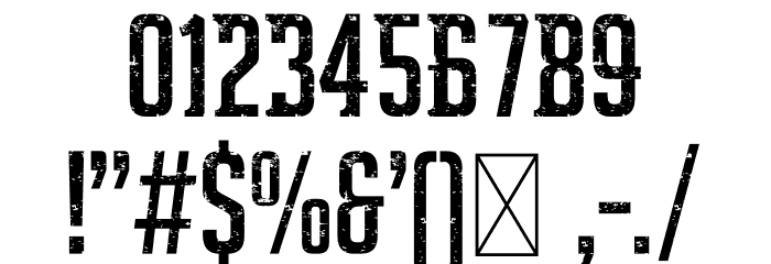 Darlothes Grunge Font OTHER CHARS