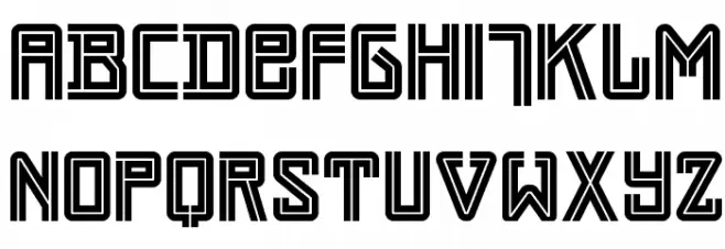 Darmstadt Arts NF フォント 大文字