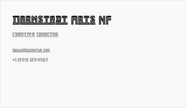 Darmstadt Arts NF Business Card