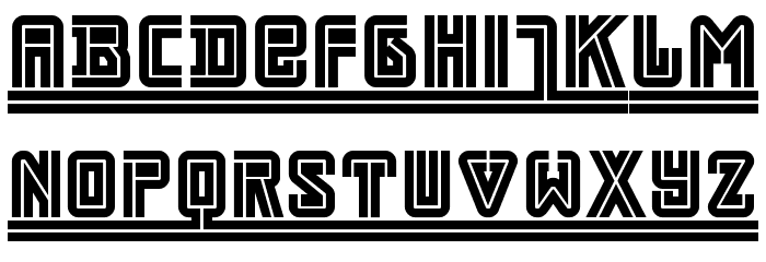 Darmstadt Arts NF Font LOWERCASE