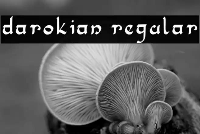 Darokian Regular Caratteri examples