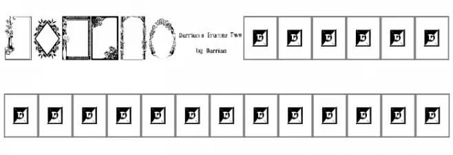 Darrians Frames Two خط أحرف كبيرة