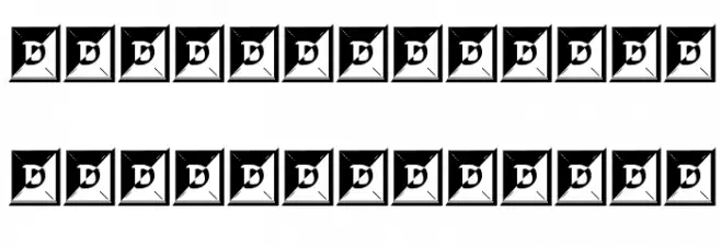 Darrians Frames Schriftart Groß