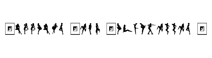 Darrians Sexy Silhouettes 2  フリーフォントのダウンロード