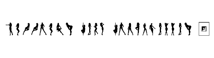 Darrians Sexy Silhouettes 3  Descarca Fonturi Gratis