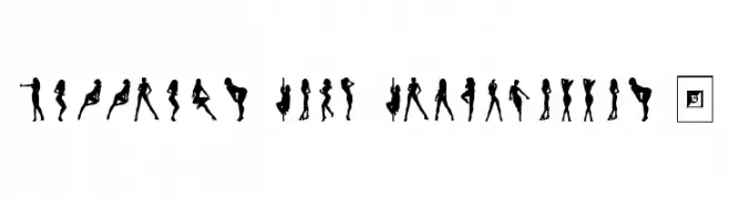 Darrians Sexy Silhouettes 3  Frei Schriftart Herunterladen