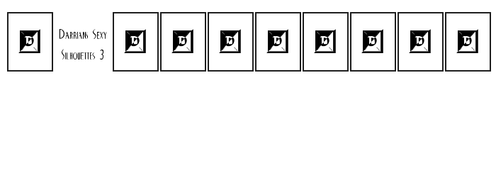 Darrians Sexy Silhouettes 3 Font OTHER CHARS