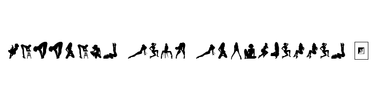 Darrians Sexy Silhouettes 4  Frei Schriftart Herunterladen