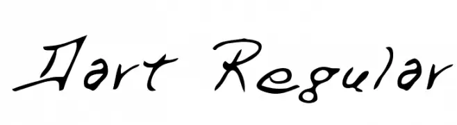 Dart Regular  Frei Schriftart Herunterladen