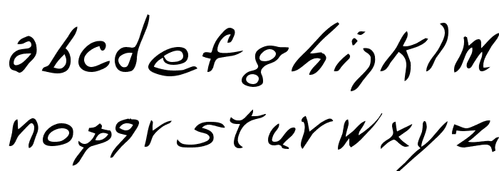 Dart Regular Font LOWERCASE