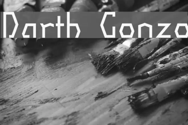Darth Gonzo Font examples