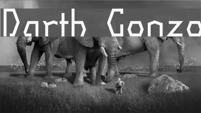Darth Gonzo Font examples