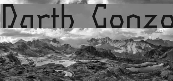 Darth Gonzo Font examples