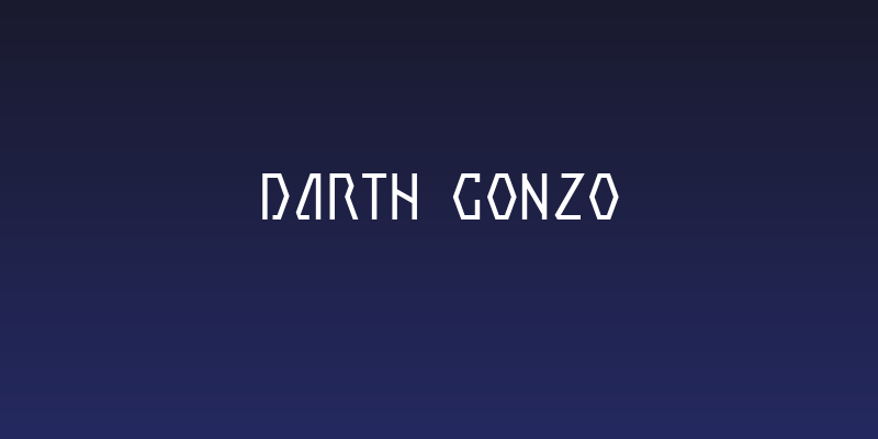 Darth Gonzo Social Header