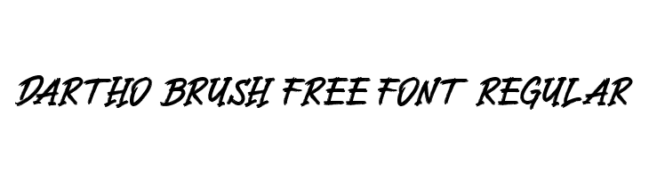 Dartho Brush Free Font Regular  Скачать бесплатные шрифты