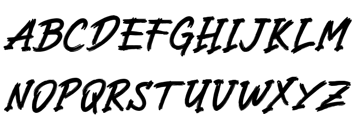 Dartho Brush Free Font Regular Font OTHER CHARS