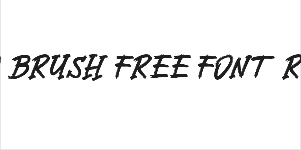 Dartho Brush Free Font Regular Logo