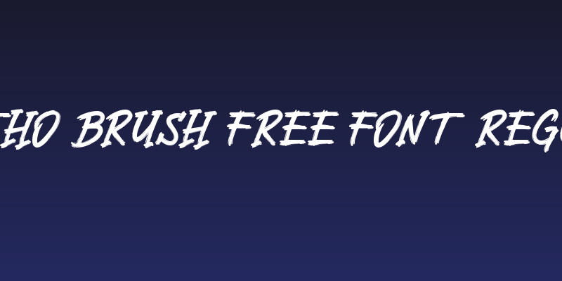 Dartho Brush Free Font Regular Social Header