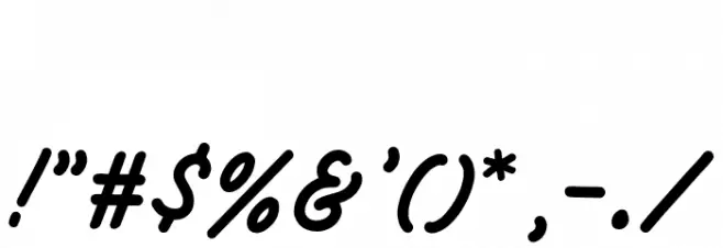 DarthonDEMO Font OTHER CHARS