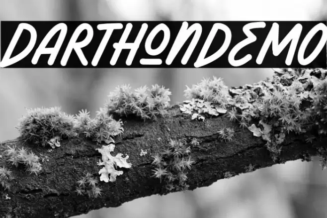DarthonDEMO Font examples