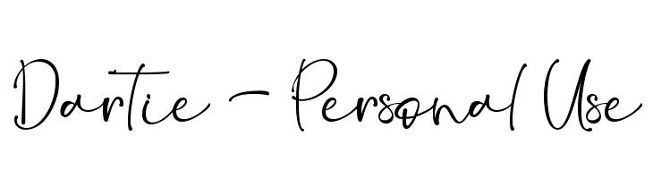 Dartie - Personal Use  font caratteri gratis