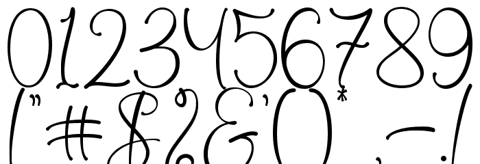 Dartie - Personal Use Font OTHER CHARS