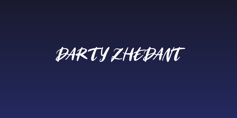 Darty Zhedant Social Header