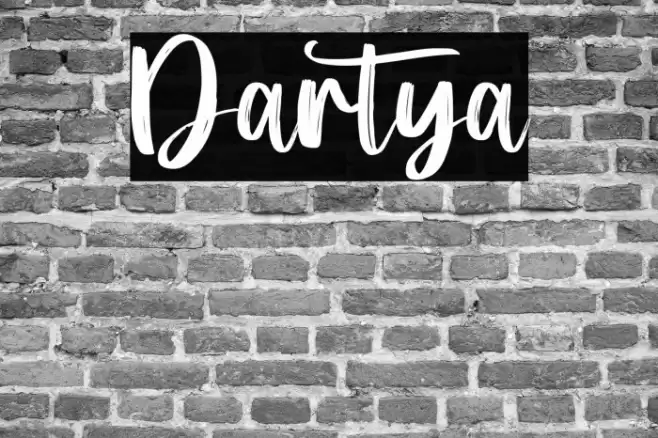 Dartya Font examples