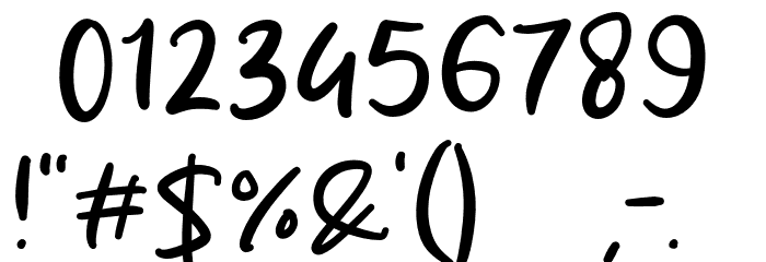 Darwin Smith Font OTHER CHARS