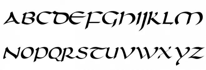 Darwycke Regular フォント 大文字