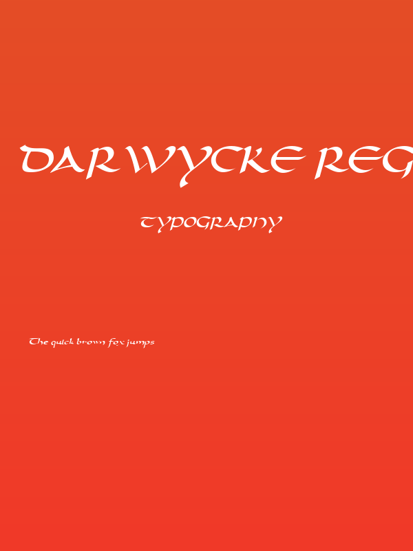Darwycke Regular Poster
