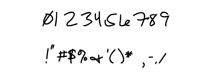 Daryl Short Font OTHER CHARS