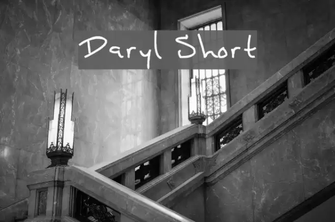 Daryl Short Шрифта examples
